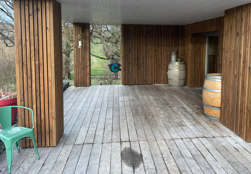 Terrasse bois réalisée par MEV Paysage